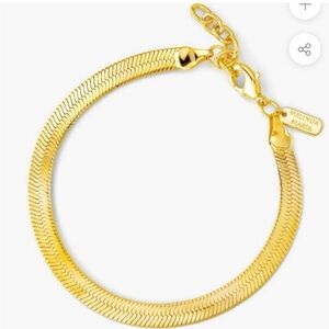 Melinda Maria herringbone gold Bracelet